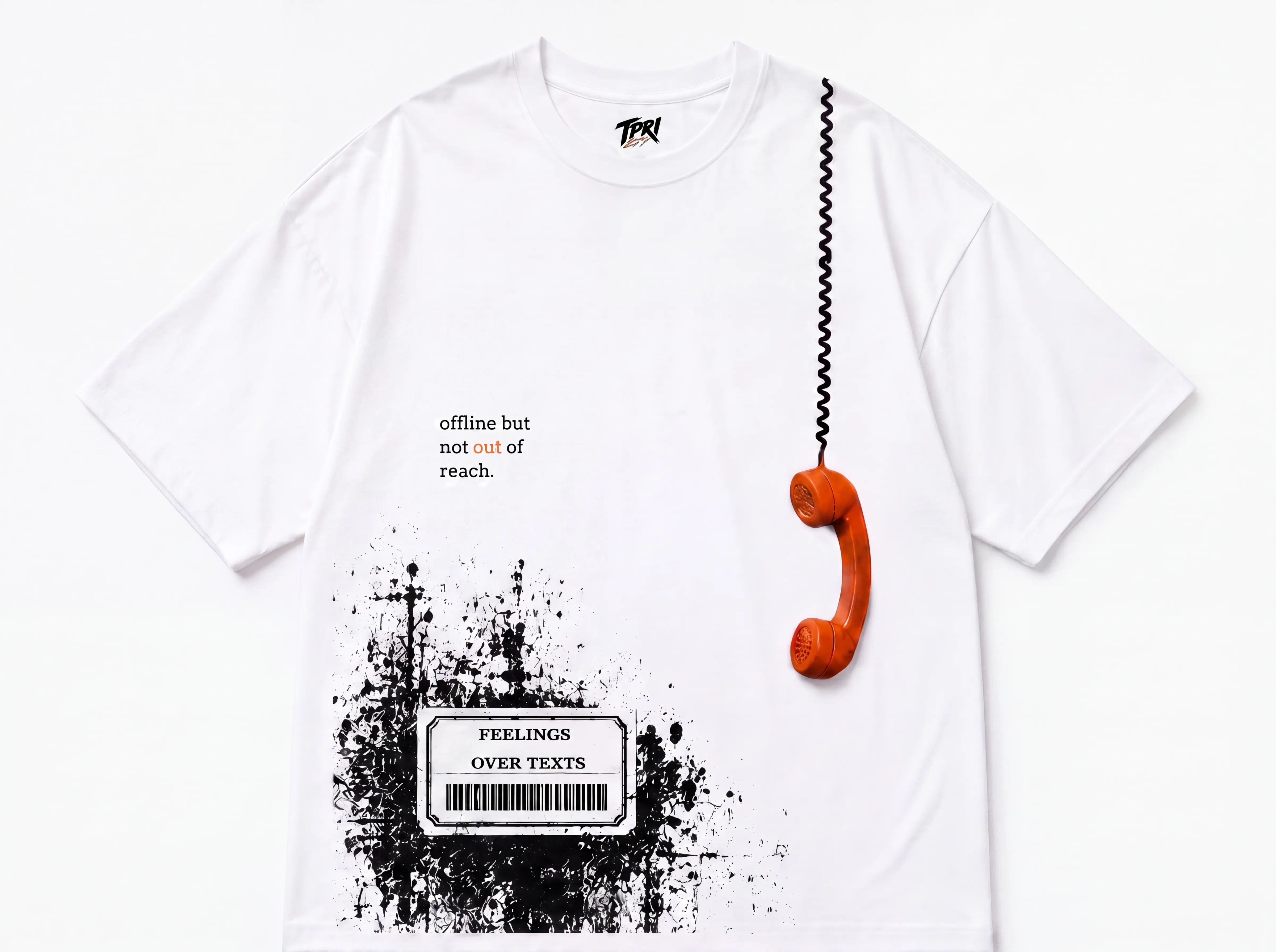 Feelings Over Texts – Offline But Not Out of Reach Graphic T-Shirt
